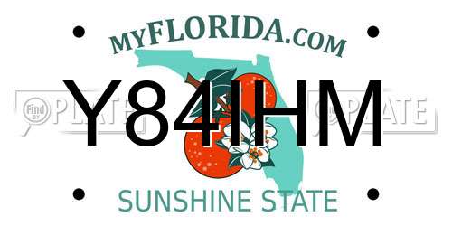 Y84IHM Florida License Plate