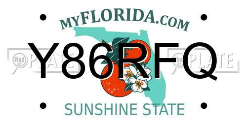 Y86RFQ Florida License Plate
