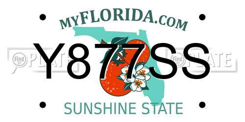 Y877SS Florida License Plate
