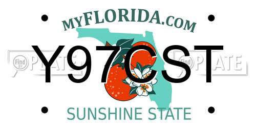 Y97CST Florida License Plate
