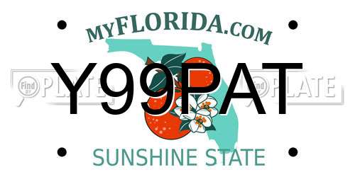 Y99PAT Florida License Plate