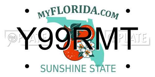 Y99RMT Florida License Plate