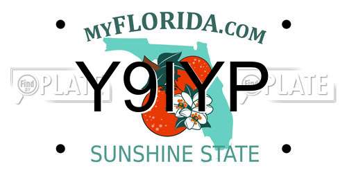 Y9IYP Florida License Plate