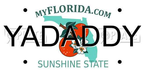 YADADDY Florida License Plate