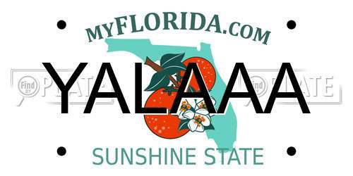 YALAAA Florida License Plate