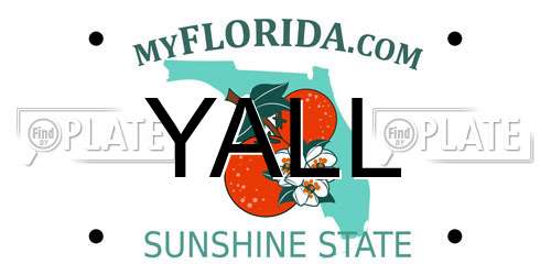 YALL Florida License Plate