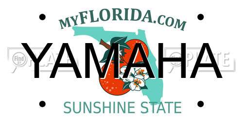 YAMAHA Florida License Plate