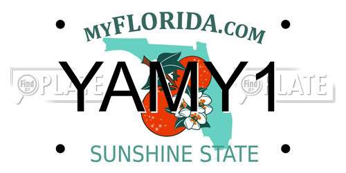 YAMY1 Florida License Plate