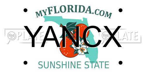 YANCX Florida License Plate