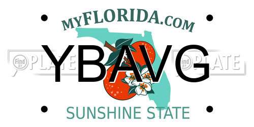 YBAVG Florida License Plate