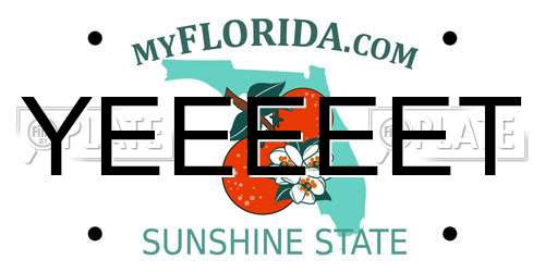 YEEEEET Florida License Plate