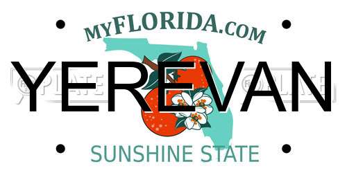 YEREVAN Florida License Plate