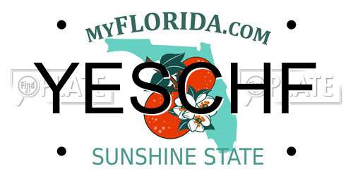 YESCHF Florida License Plate