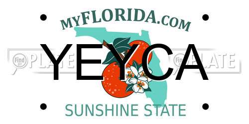 YEYCA Florida License Plate
