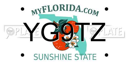 YG9TZ Florida License Plate