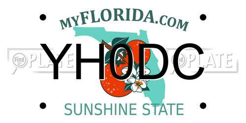 YH0DC Florida License Plate