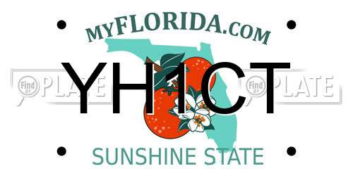 YH1CT Florida License Plate