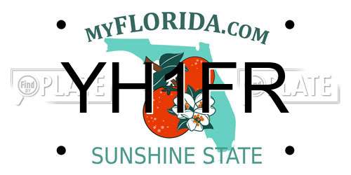 YH1FR Florida License Plate