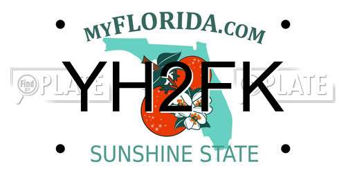 YH2FK Florida License Plate