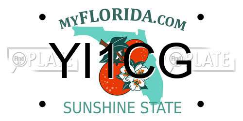 YI1CG Florida License Plate