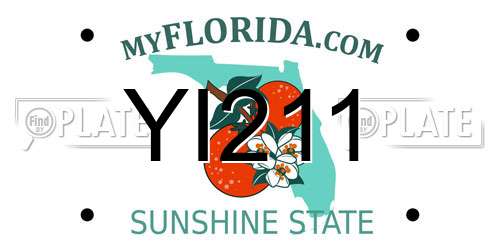 YI211 Florida License Plate