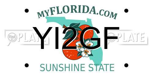 YI2GF Florida License Plate