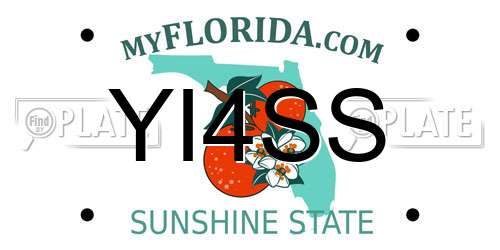 YI4SS Florida License Plate