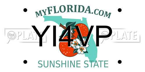 YI4VP Florida License Plate
