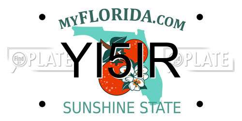 YI5IR Florida License Plate