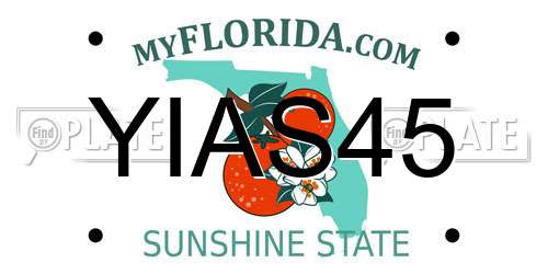 YIAS45 Florida License Plate