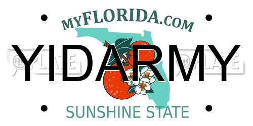 YIDARMY Florida License Plate