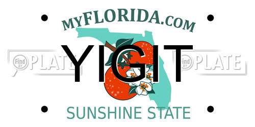 YIGIT Florida License Plate