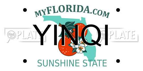 YINQI Florida License Plate
