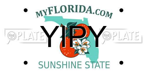 YIPY Florida License Plate