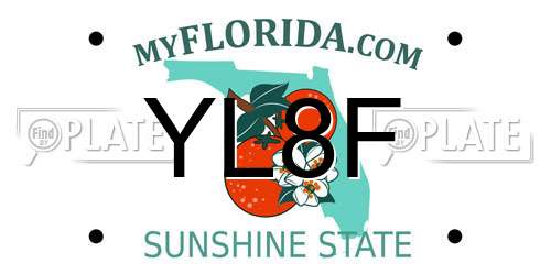 YL8F Florida License Plate
