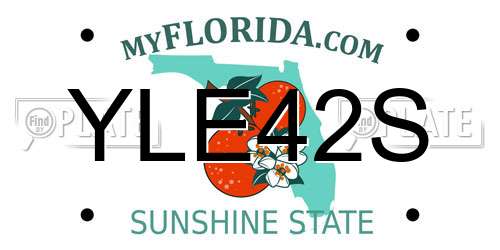 YLE42S Florida License Plate