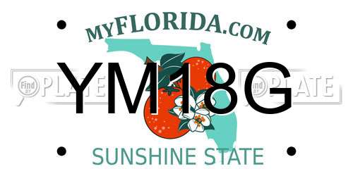 YM18G Florida License Plate