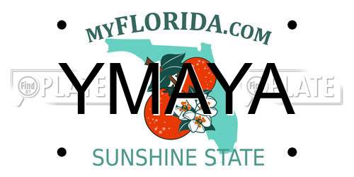 YMAYA Florida License Plate