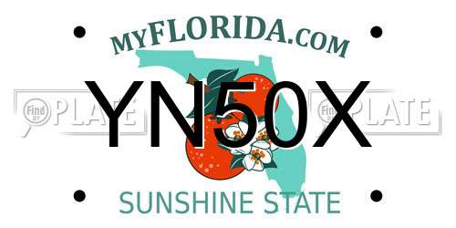 YN50X Florida License Plate