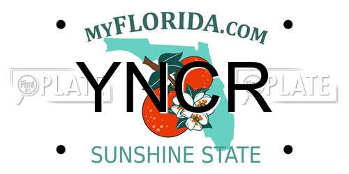 YNCR Florida License Plate