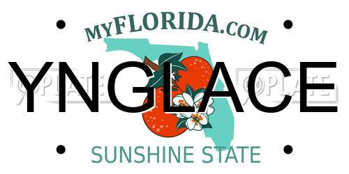 YNGLACE Florida License Plate