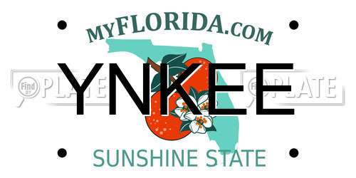 YNKEE Florida License Plate