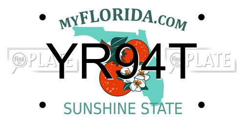 YR94T Florida License Plate
