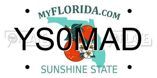 YS0MAD Florida License Plate