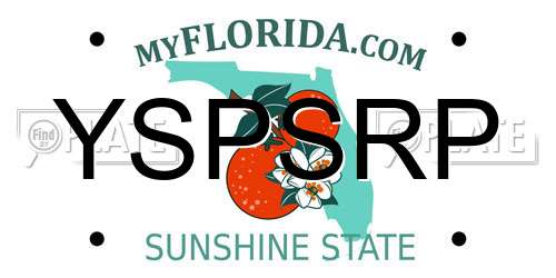YSPSRP Florida License Plate