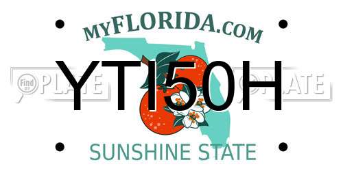 YTI50H Florida License Plate