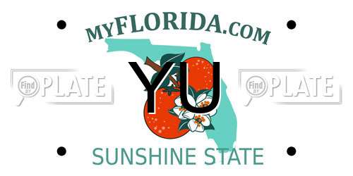 YU Florida License Plate