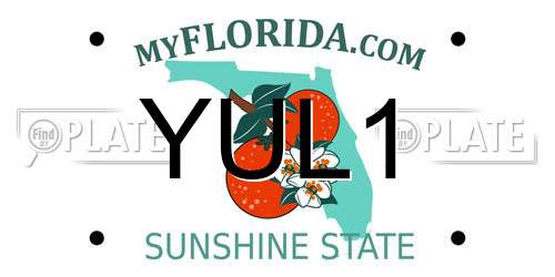 YUL1 Florida License Plate