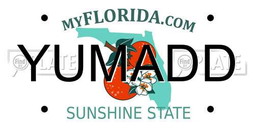 YUMADD Florida License Plate