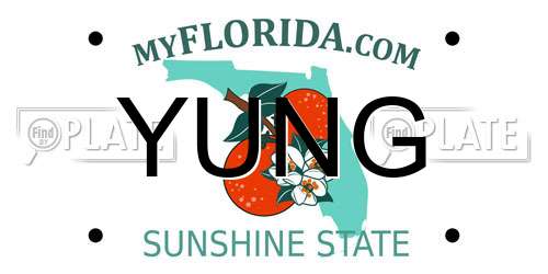 YUNG Florida License Plate